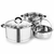 OLLA COLAPASTA VAPORIERA 3 EN 1 ACERO INOXIDABLE 5 L HUDSON ACERO - comprar online