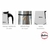 HUDSON TIPO ITALIANA SSCM02 ACERO INOXIDABLE 6 POCILLOS - De todo bazar max