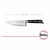 CUCHILLO CHEFF 6 HUDSON LINEA PROFESSIONAL ACERO INOXIDABLE PLATEADO - De todo bazar max