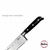CUCHILLO CHEFF 7 HUDSON LINEA PROFESSIONAL ACERO INOXIDABLE PLATEADO en internet