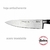 CUCHILLO CHEFF 7 HUDSON LINEA PROFESSIONAL ACERO INOXIDABLE PLATEADO - comprar online