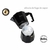 CAFETERA ITALIANA CON 2 VASOS HUDSON TOTAL BLACK INDUCCIÃ“N NEGRO