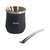 SET MATE ACERO INOX C/BOMBILLA VASO NEGRO en internet