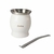 SET MATE ACERO INOX C/BOMBILLA COPA BLANCO en internet