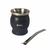 SET MATE ACERO INOX C/BOMBILLA COPA NEGRO - tienda online