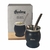 SET MATE ACERO INOX C/BOMBILLA COPA NEGRO - De todo bazar max