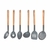 SET 6 UTENSILIOS HUDSON NYLON MANGO MADERA ESPATULA CUCHARON - comprar online