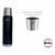 TERMO A INOX NEGRO DOBLE PARED CON TAPON PUSH 1000ML HUDSON - tienda online