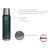 TERMO A INOX VERDE DOBLE PARED CON TAPON PUSH 1000ML - De todo bazar max