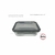 CONTENEDOR VIDRIO HERMETICO C/TAPA 640ML 16.9X12.3X5.3CM HUDSON - comprar online
