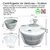 Imagen de CENTRIFUGADOR PLASTICO PARA VERDURAS 3.5LTS