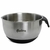 BOWL BATIDOR MEDIDOR ACERO HUDSON 24 CMS ASA Y BASE SILICONA