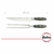 SET DE CUCHILLO CON TENEDOR TIPO TRINCHA HUDSON MANGO MADERA PLATEADO - tienda online