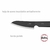 CUCHILLO UTILITARIO 5 LINEA HUDSON DESIGN ACERO INOXIDABLE NEGRO - comprar online