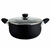 CACEROLA 26 CM ANTIADHERENTE NEGRO HUDSON