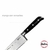 CUCHILLO CHEFF 7 HUDSON LINEA PROFESSIONAL ACERO INOXIDABLE PLATEADO