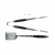 SET PARRILLERO HUDSON ACERO INOXIDABLE 4 PIEZAS en internet