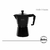 CAFETERA ITALIANA HUDSON ALUMINIO 9 POCILLOS NEGRA NEGRO - comprar online