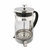CAFETERA VIDRIO ACERO INOXID FRANCESA EMBOLO HUDSON 600 ML PLATEADO/NEGRO