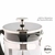 CAFETERA VIDRIO ACERO INOXID FRANCESA EMBOLO HUDSON 600 ML PLATEADO/NEGRO en internet