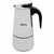CAFETERA TIPO ITALIANA HUDSON DE ACERO INOXIDABLE 9 POCILLOS PLATEADO