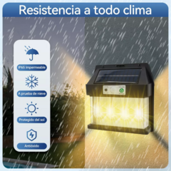 Luz Exterior de 3 Focos con Panel Solar - Modulo Compras