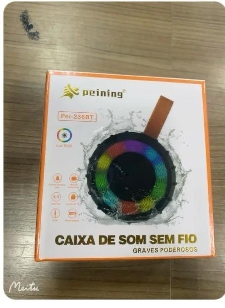 Caixa de som redonda