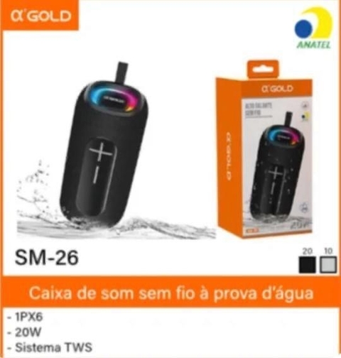 Caixa de som sem fio RGB