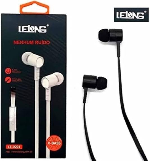 Fone de ouvido Lelong sem ruídos