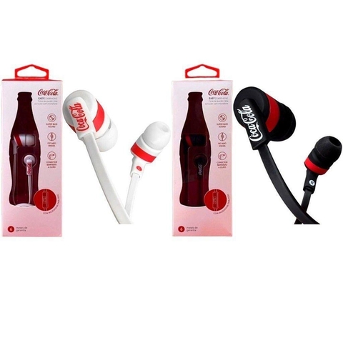 Fone de ouvido coca-cola iwill com fio