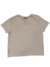 T-SHIRT LANCA PERFUME BEGE COM LOGO FRONTAL - comprar online