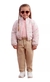 Casaco Puffer Rosa Floral Manga Longa - Petit Cherie 22 004