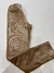 Calça Legging Petit Cherie Veludo Bege Tipo Montaria