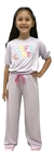 Conjunto Mon Sucré Lilás Soft Candy Calça Pantalona na internet