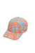BONE TROPICAL FARM FLORAL DE RENDA AZUL E LARANJA