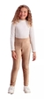 Calça Legging Petit Cherie Veludo Bege Tipo Montaria