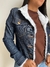 Jaqueta Mamacita Jeans Feminina Amaciada Com Pelo Branco