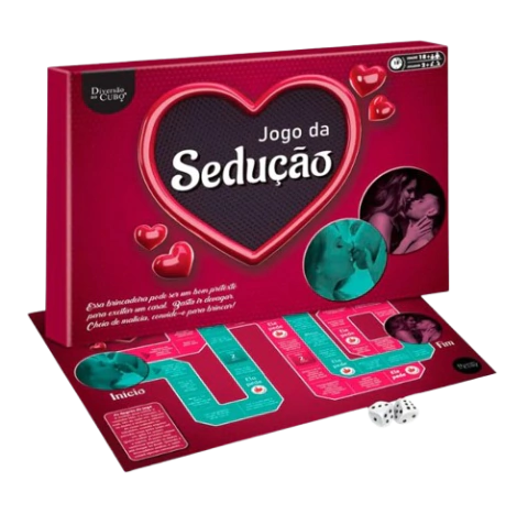 Jogo Tabuleiro Sedução com Dados Diversão ao Cubo