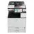 Vista frontal de la impresora multifunción RICOH IM 2500 en blanco y negro