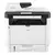 Vista frontal de la impresora multifunción RICOH M 320F en blanco y negro