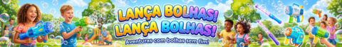 Banner da categoria lança bolhas