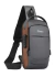 Bolsa Masculina Transversal Pochete Anti-Furto Cadeado USB Impermeável Resistente