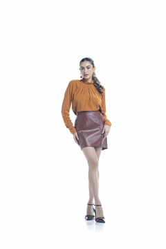 Blusa Manga Longa Guar/Caramelo - comprar online