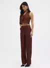 Calça Linho Marrom Beaten Brown - comprar online