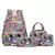 Mochila Kuromi 4 peças, estojo de lápis, bolsa de ombro, conjunto de carteira, - loja online