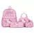 Mochila Kuromi 4 peças, estojo de lápis, bolsa de ombro, conjunto de carteira, na internet