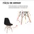 Set de 4 sillas minimalistas estilo eames