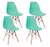 Set de 4 sillas minimalistas estilo eames en internet