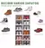 Set de 2 zapateras plegables de 6 compartimentos (12 compartimentos) - comprar en línea