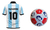 Combo Maradona Oficial Camiseta Y Pelota Diego Dm10 Cuota - MADISON TEC